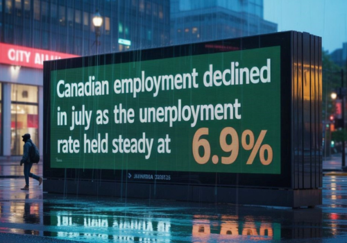 The July Labour Force Report showed a weaker-than-expected decline in net employment – August 8 2025