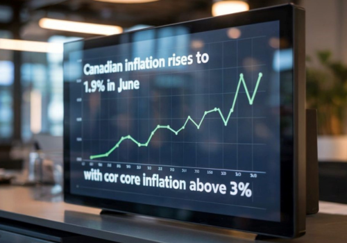 Canadian Inflation Accelerates by 1.9% y/y in June; US inflation comes in below forecast for the fifth consecutive month. - July 15 2025